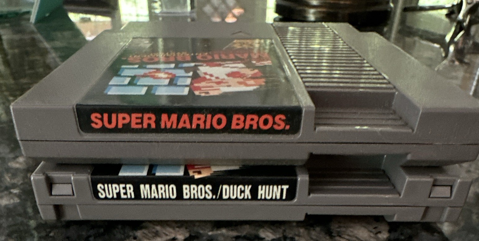 Nintendo Super Mario Bros. + Super Mario Bros./Duck Hunt NES Game Cartridges