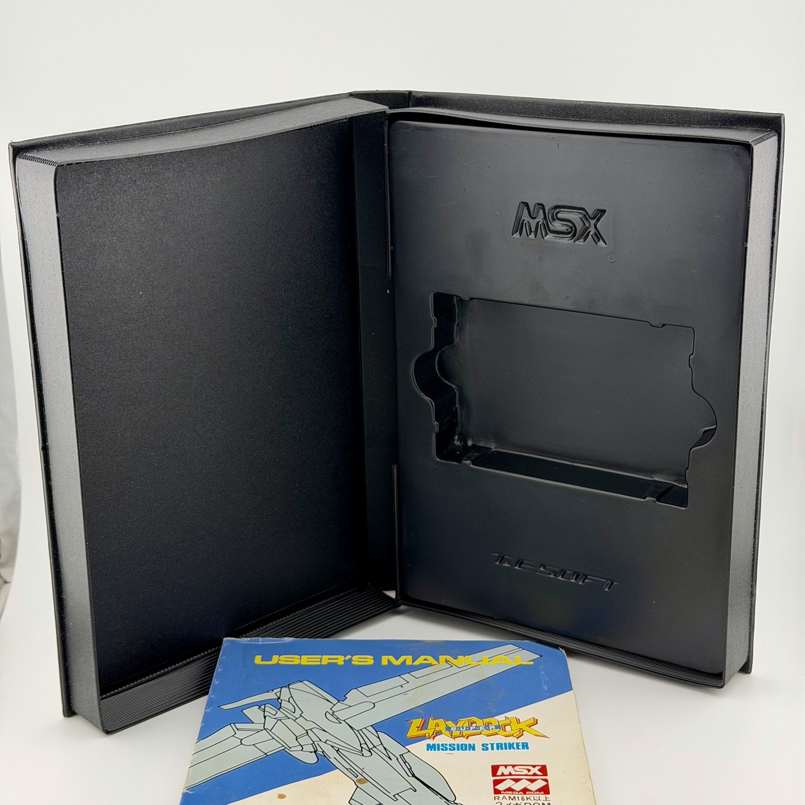 MSX Super Laydock by T&E Soft – Box & Manual Only – Japan RARE