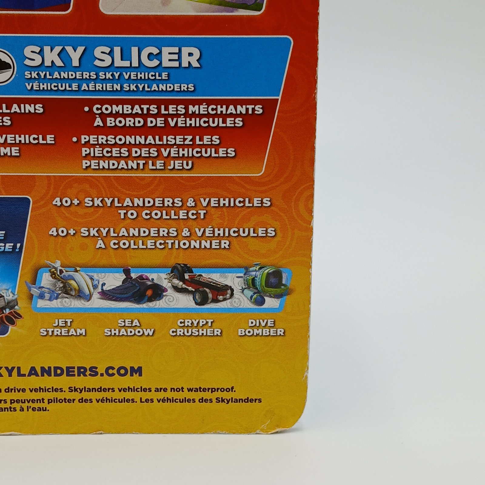 Skylanders Super Chargers Sky Slicer Sky Vehicle Air Element NOS BOX FLAWS READ