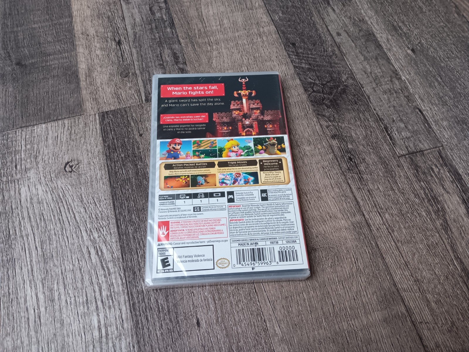 NEW Super Mario Bros RPG Nintendo Switch Factory 2023 Sealed CIB Complete