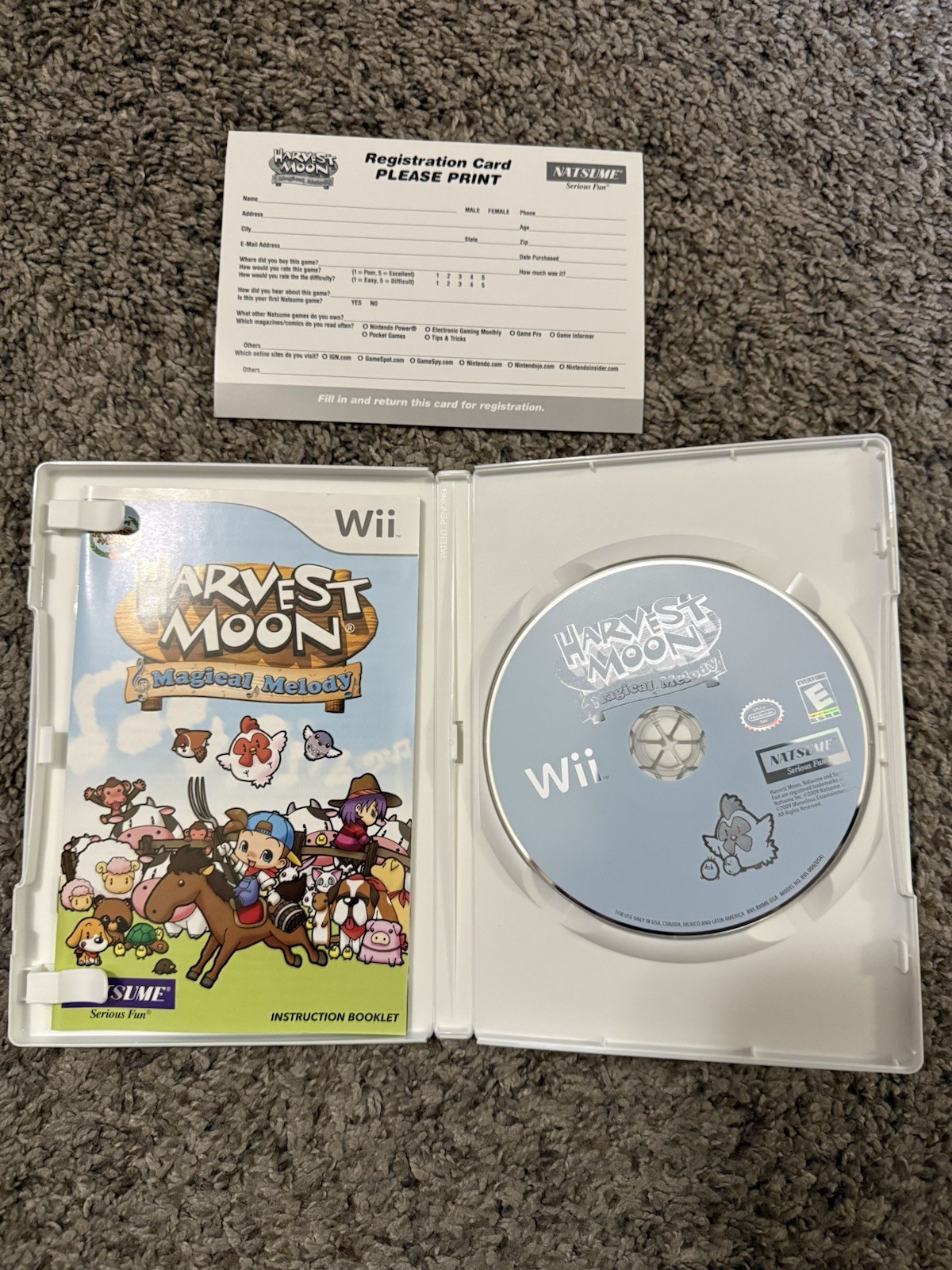 Harvest Moon: Magical Melody 2008 Nintendo Wii Complete with Manual