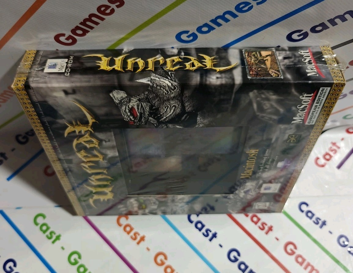 UNREAL MACINTOSH VERSION MAC SOFT NEW SEALED RARE EUROPEAN HALIFAX BIG BOX PC