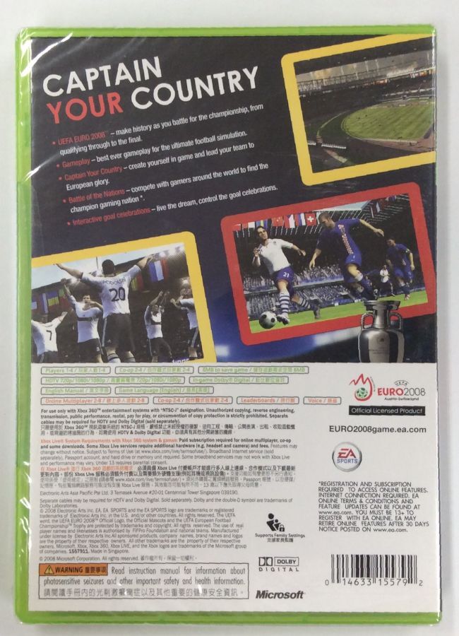 Microsoft Xbox 360 UEFA Euro 2008 Austria-Switzerland Unopened 1146 SP