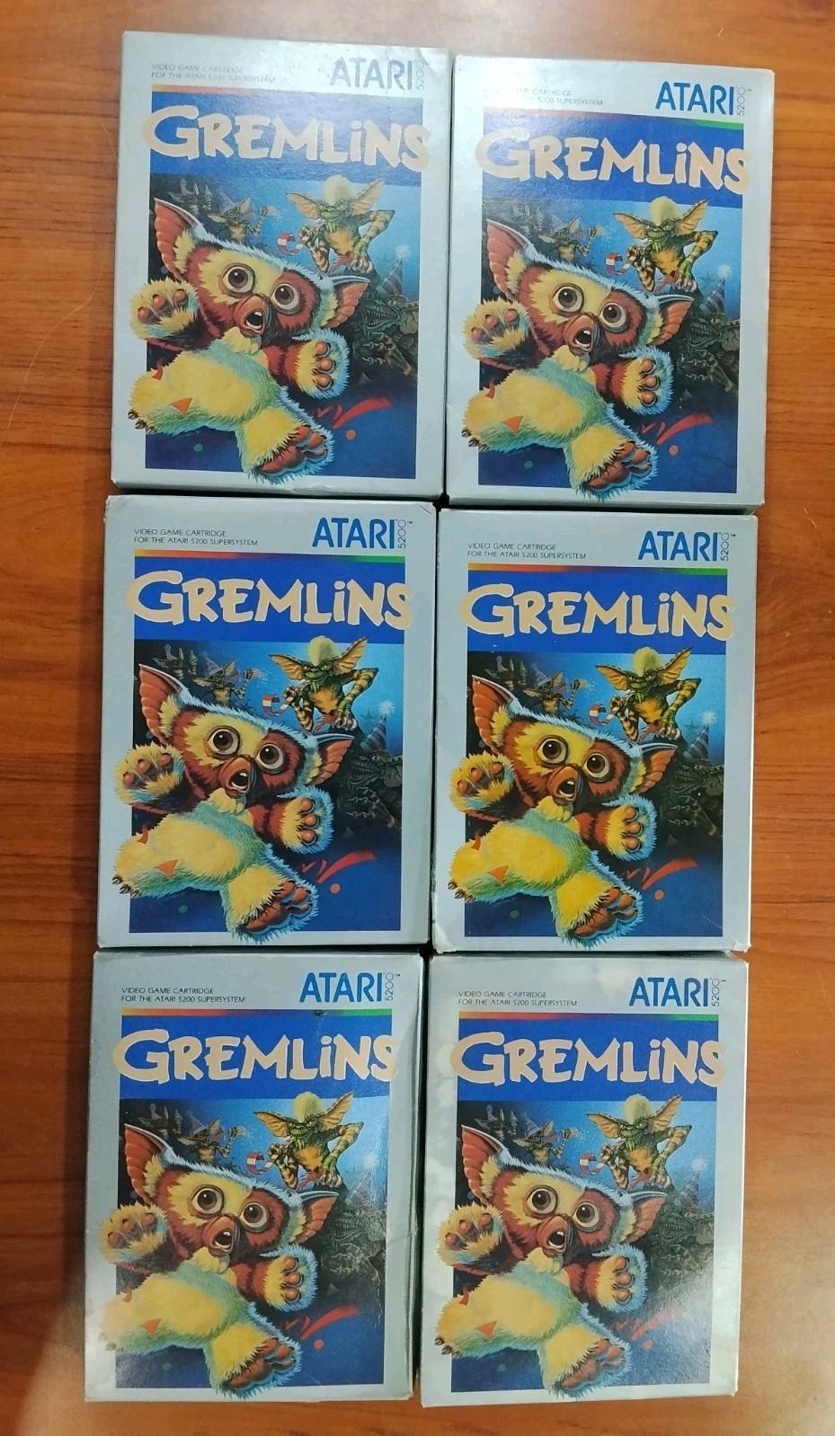 Lot 6 Gremlins -Atari 5200 NEW Factory SEALED original box New Old Stock NOS