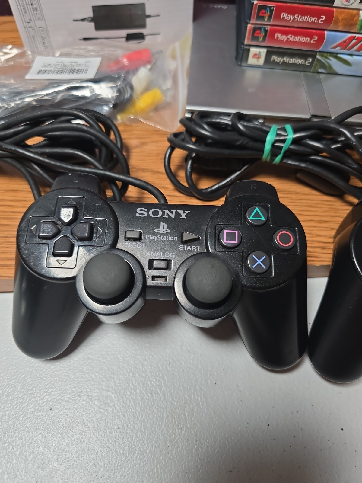 Sony PlayStation 2 PS2 Slim SCPH-70012 Console System OEM Bundle