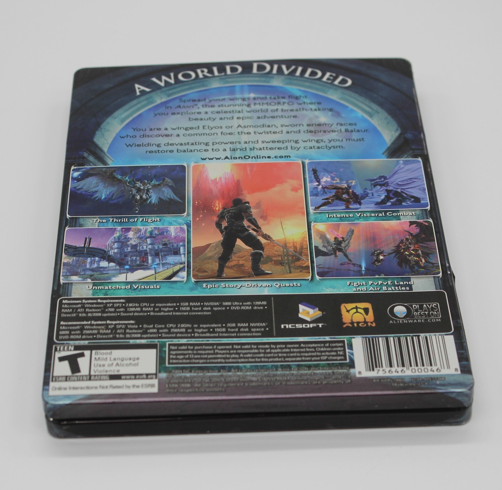 AION – A World Divided- PC Video Game – Steelbook Edition