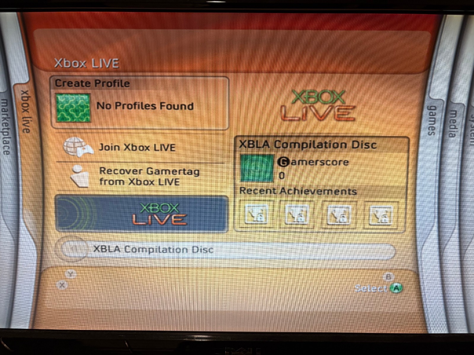 Xbox 360 Console Xenon Blades Dashboard 2.0.6717.0 Rare Genuine