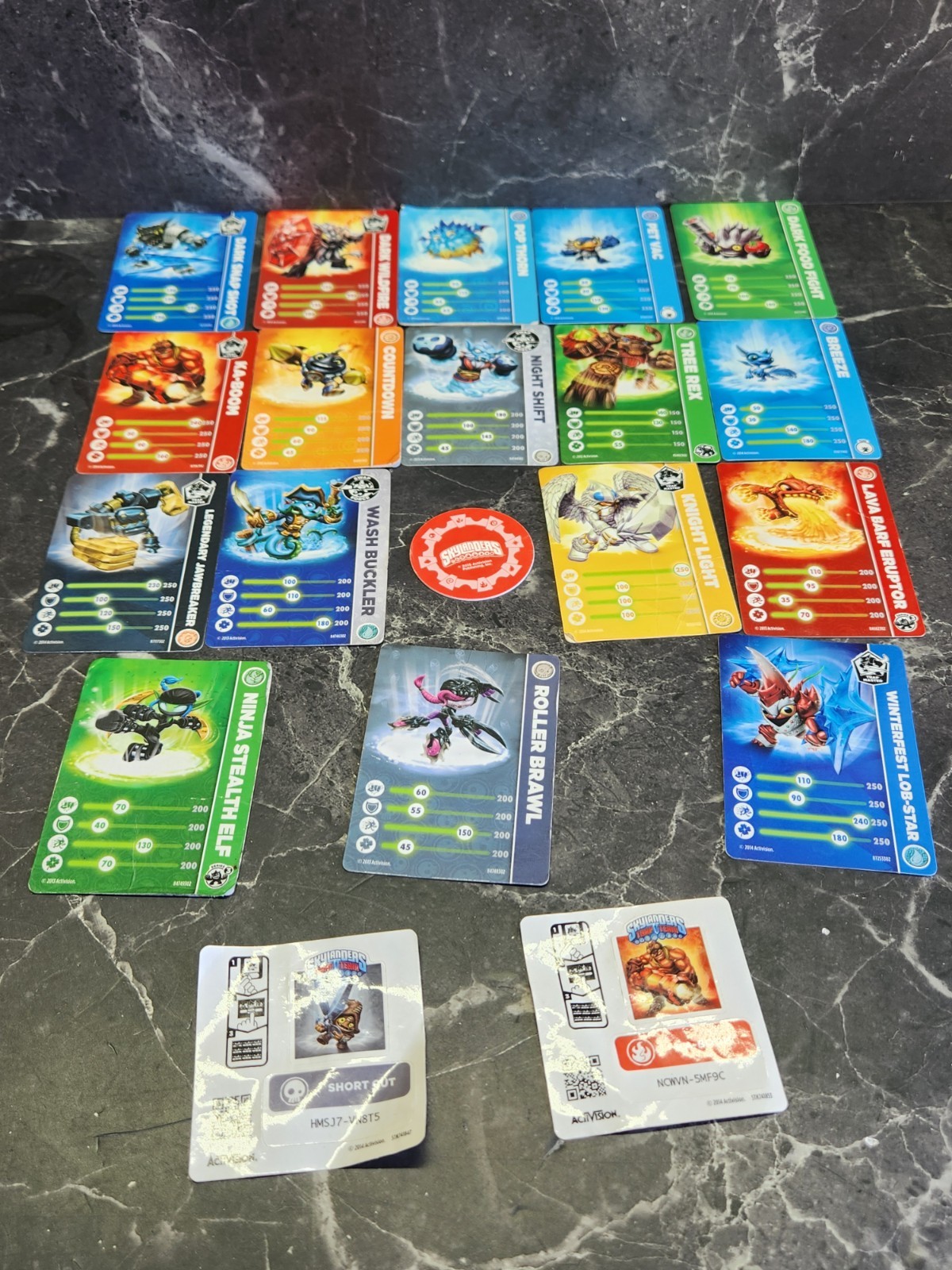 Skylanders Activision Collectible Action Figure Lot Assorted 30 + 3 Portals/card