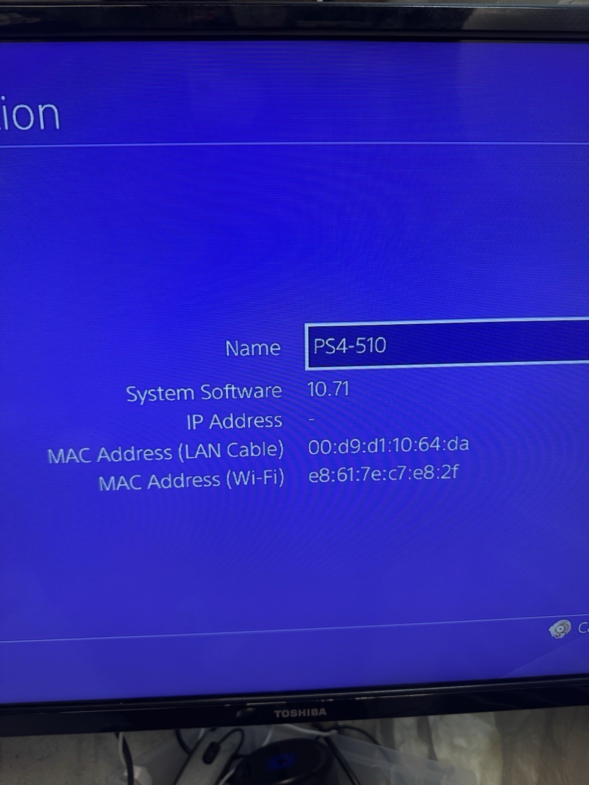 Sony PS4 Glacier White 500GB Console Only FW 10.71 Low Firmware Tested Working