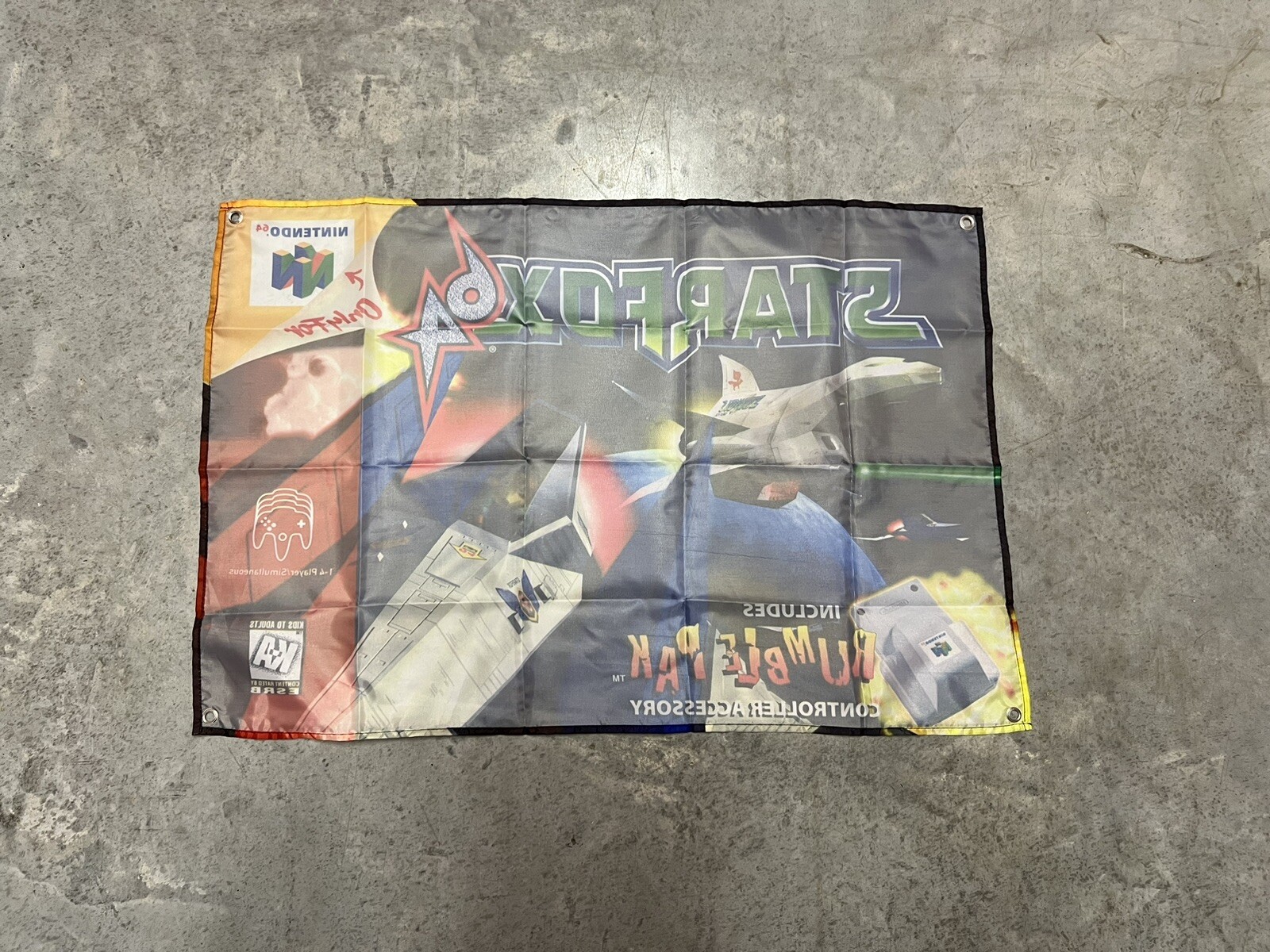 Star Fox 64 Wall Flag Banner Tapestry 2 x 3 Ft, N64