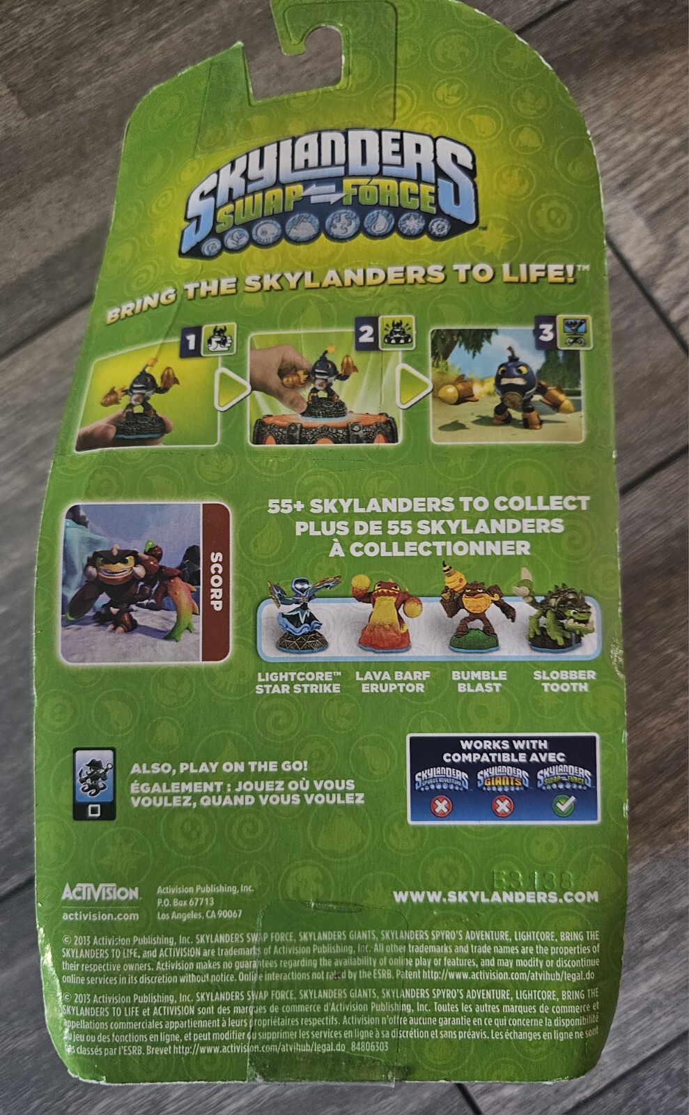 Skylanders Swap Force – Scorp figure – new