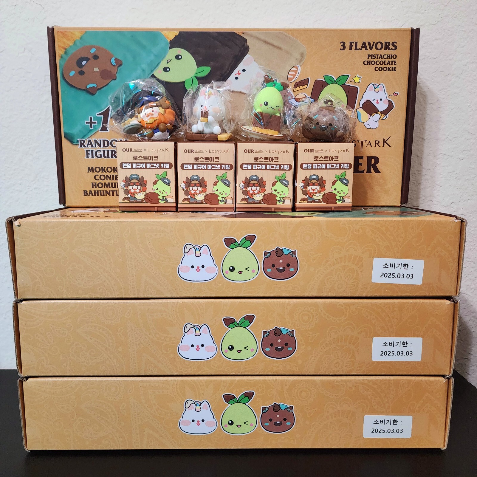 Lost Ark X Our Bakery All 4 Random Figure Magnet Keyrings Korea Limited