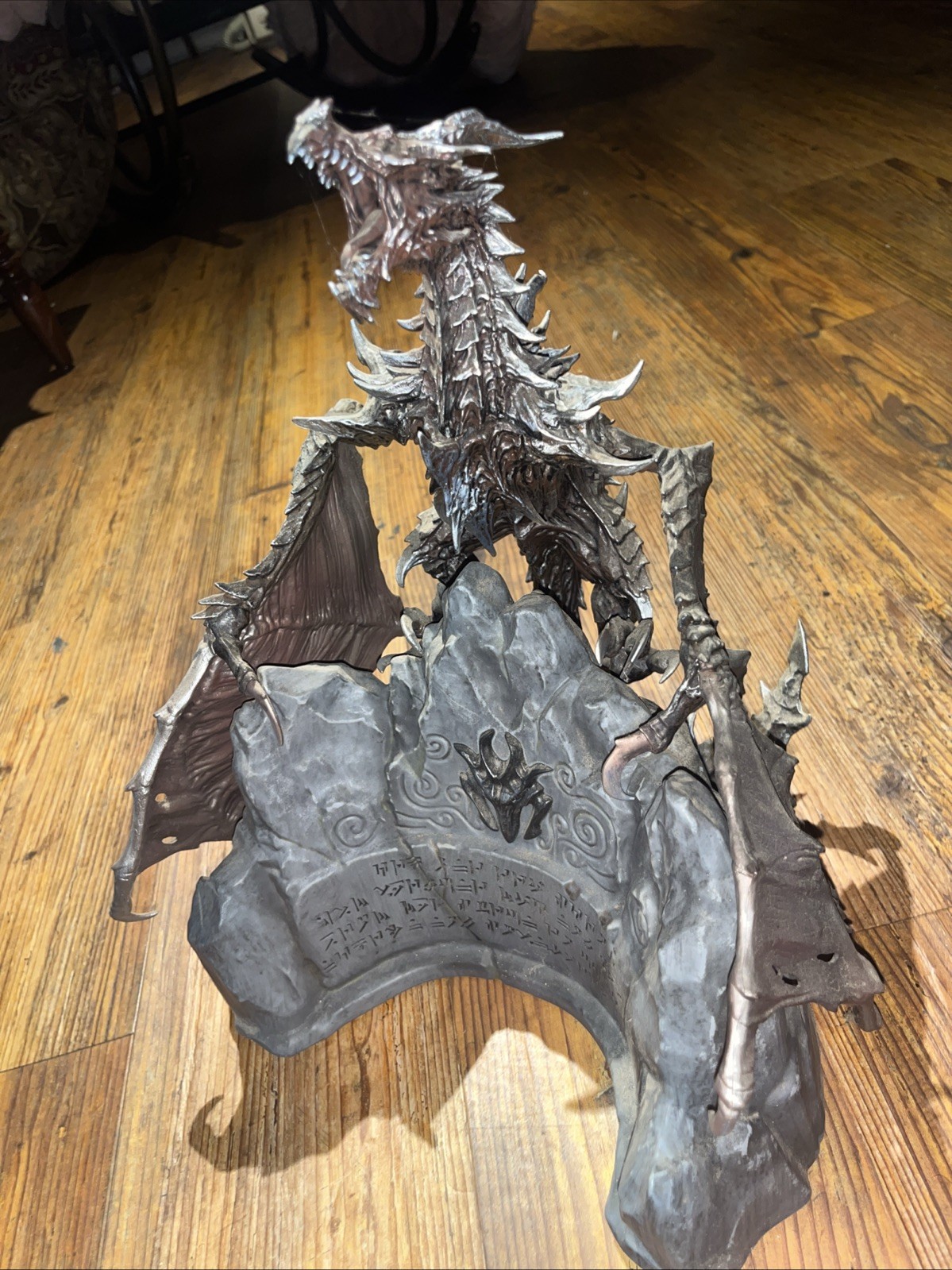 Authentic Skyrim Collector’s Edition Alduin Dragon Figure w/ Base
