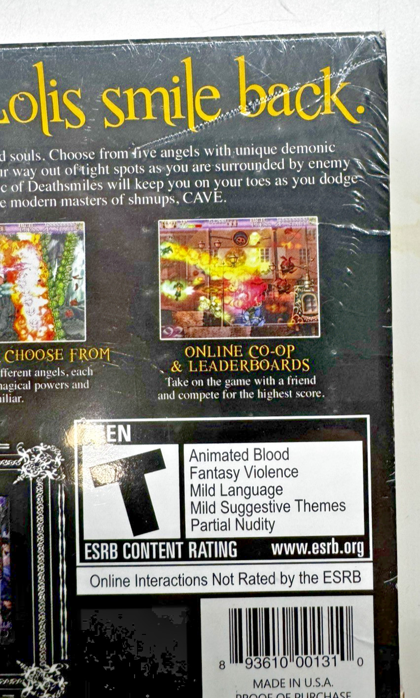 Deathsmiles Limited Edition Xbox 360 Shmup