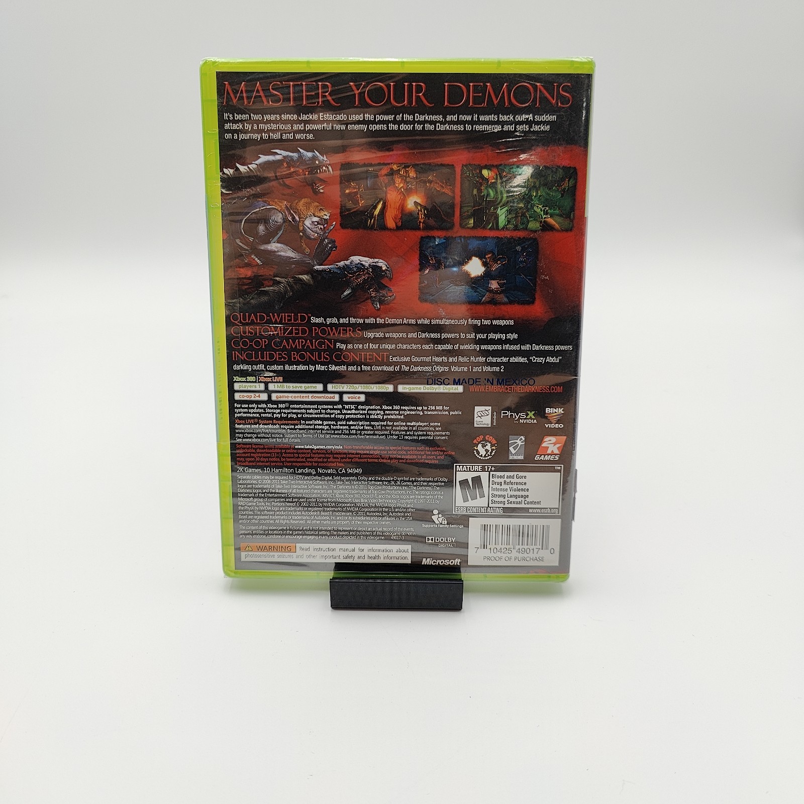 2K Games The Darkness II Limited Edition Xbox 360 2012 Shooter Co-Op Mature