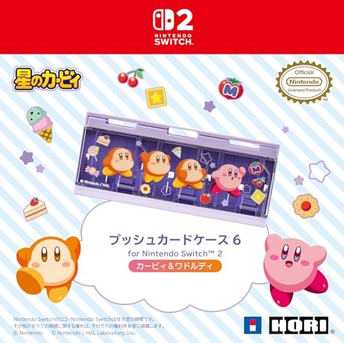 HORI Kirby & Waddle Dee Card Case 6 for Nintendo Switch 2 Japan Limited New