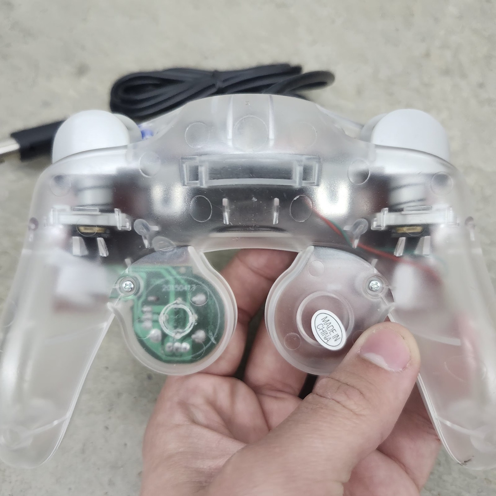 Wired NGC Controller Gamepad For Nintendo GameCube GC & Wii U Console CLEAR