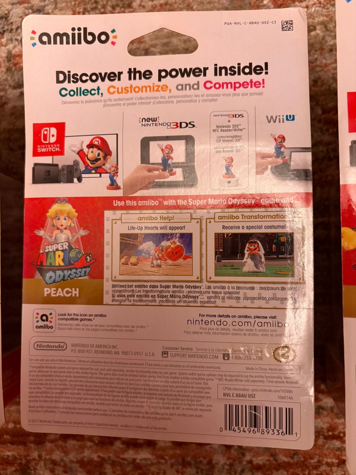 NEW Nintendo Super Mario Odyssey Wedding amiibo 3-Pack – Mario Peach Bowser