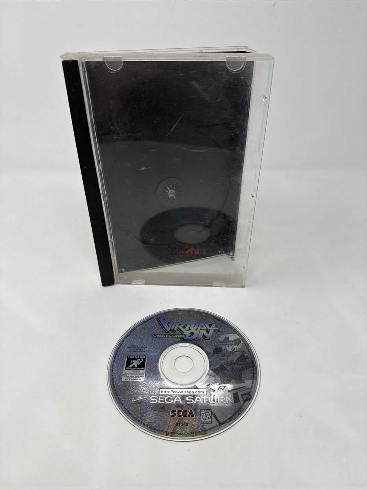 Virtual-On Cyber Troopers (Sega Saturn, 1996) NO MANUAL Tested Works Free Ship