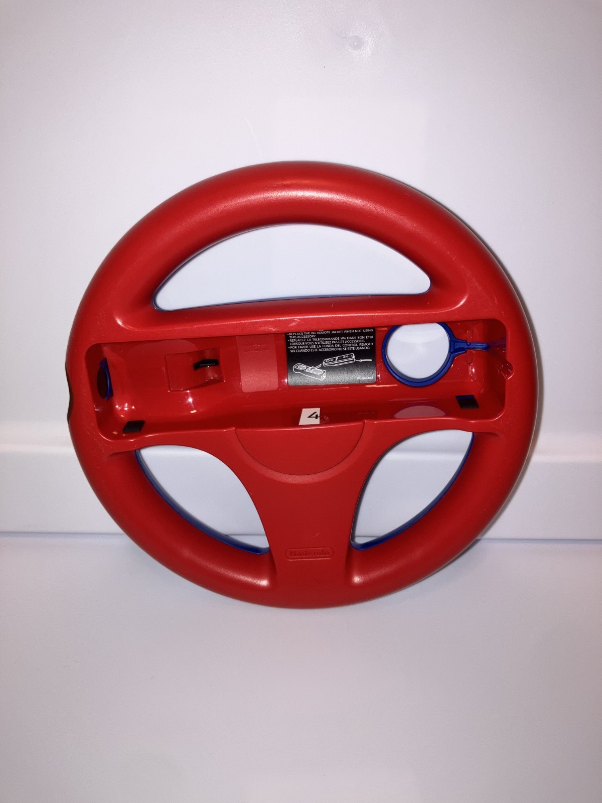 Mario Kart Wii Wii U Wii Wheel Handle Mario Red And Blue Authentic