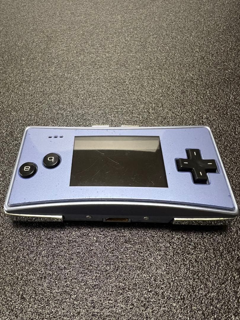 Nintendo Gameboy Micro BlueSilver Console 1Game Working s2107M