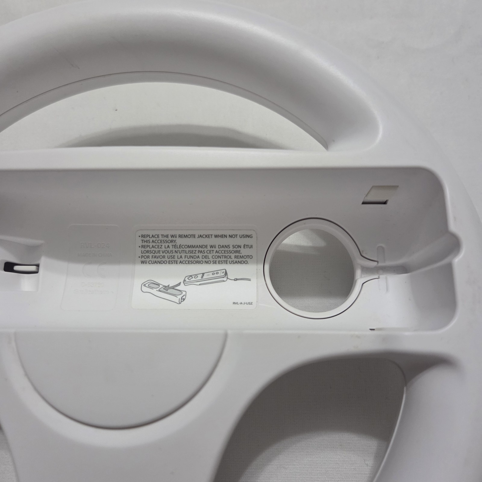 Lot of 2 Genuine Nintendo Wii Wheel Mario Kart White RVL-024