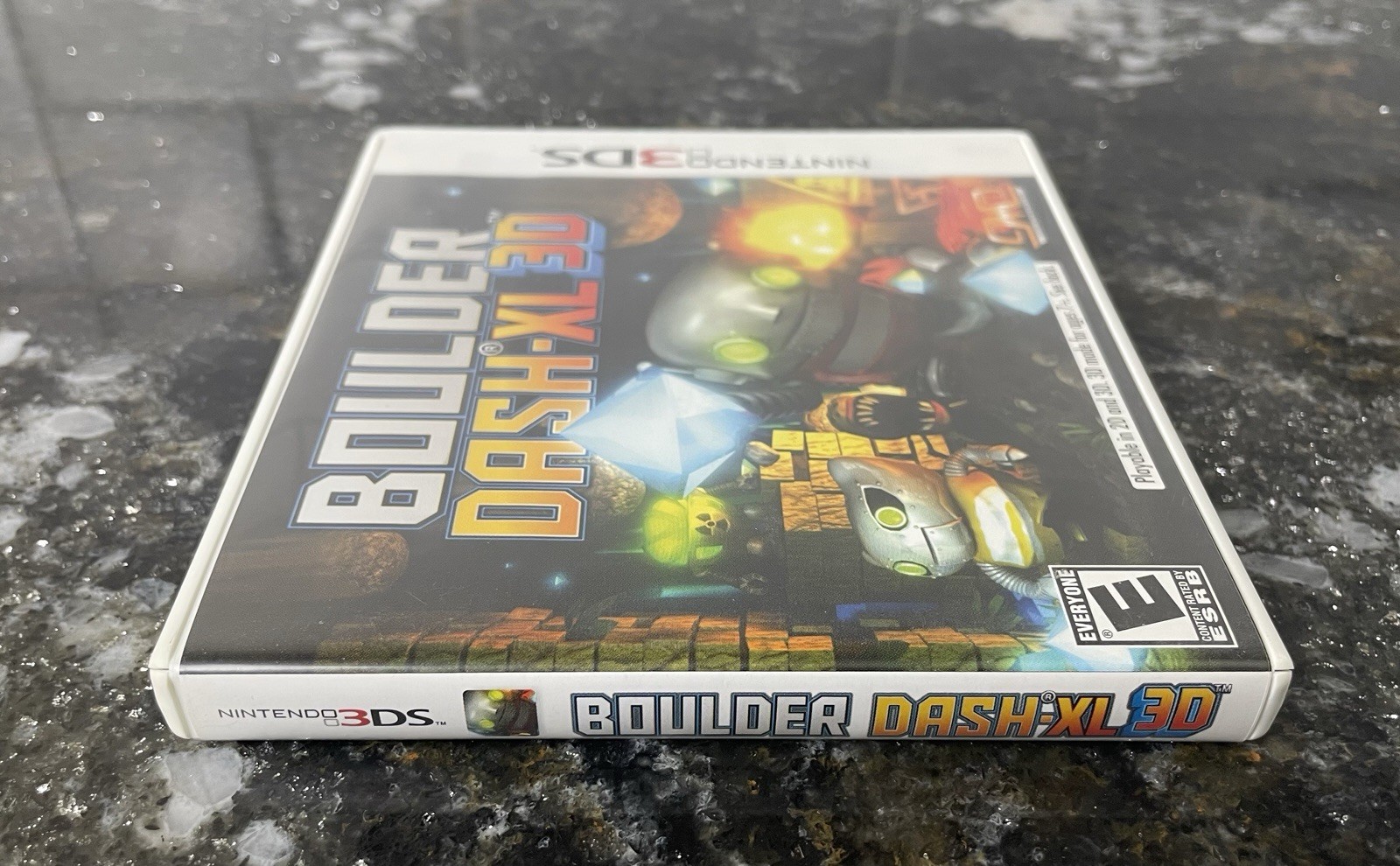 Boulder Dash-XL 3D (Nintendo 3DS 2012) COMPLETE CIB TESTED NICE!!