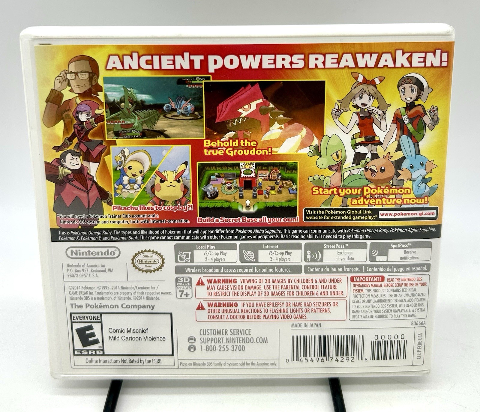 Pokemon Omega Ruby Nintendo 3DS Case With Insert Only CASE ONLY NO GAME