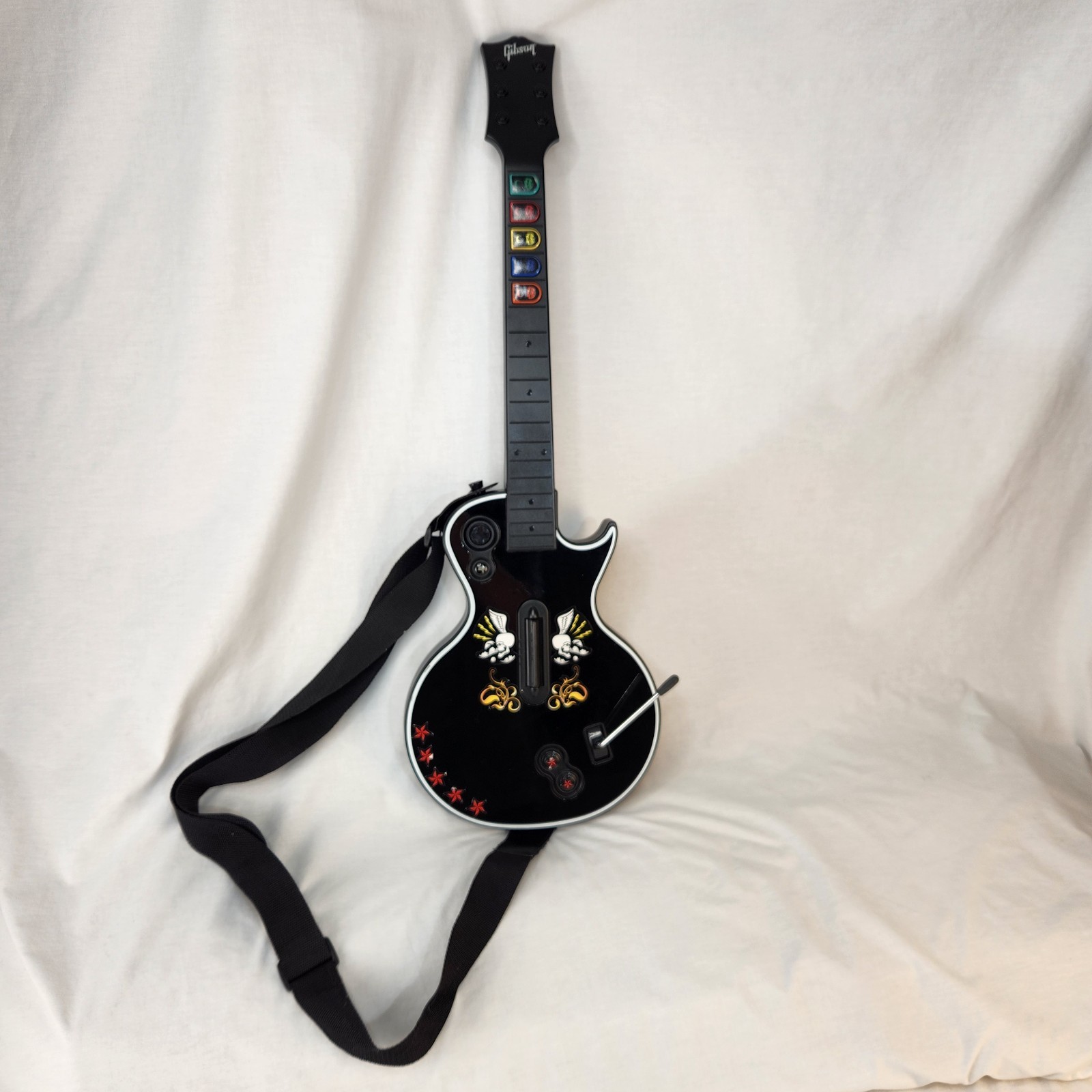 PS3 Guitar Hero Controller Les Paul Red Octane Playstation 3 95121.805 Untested