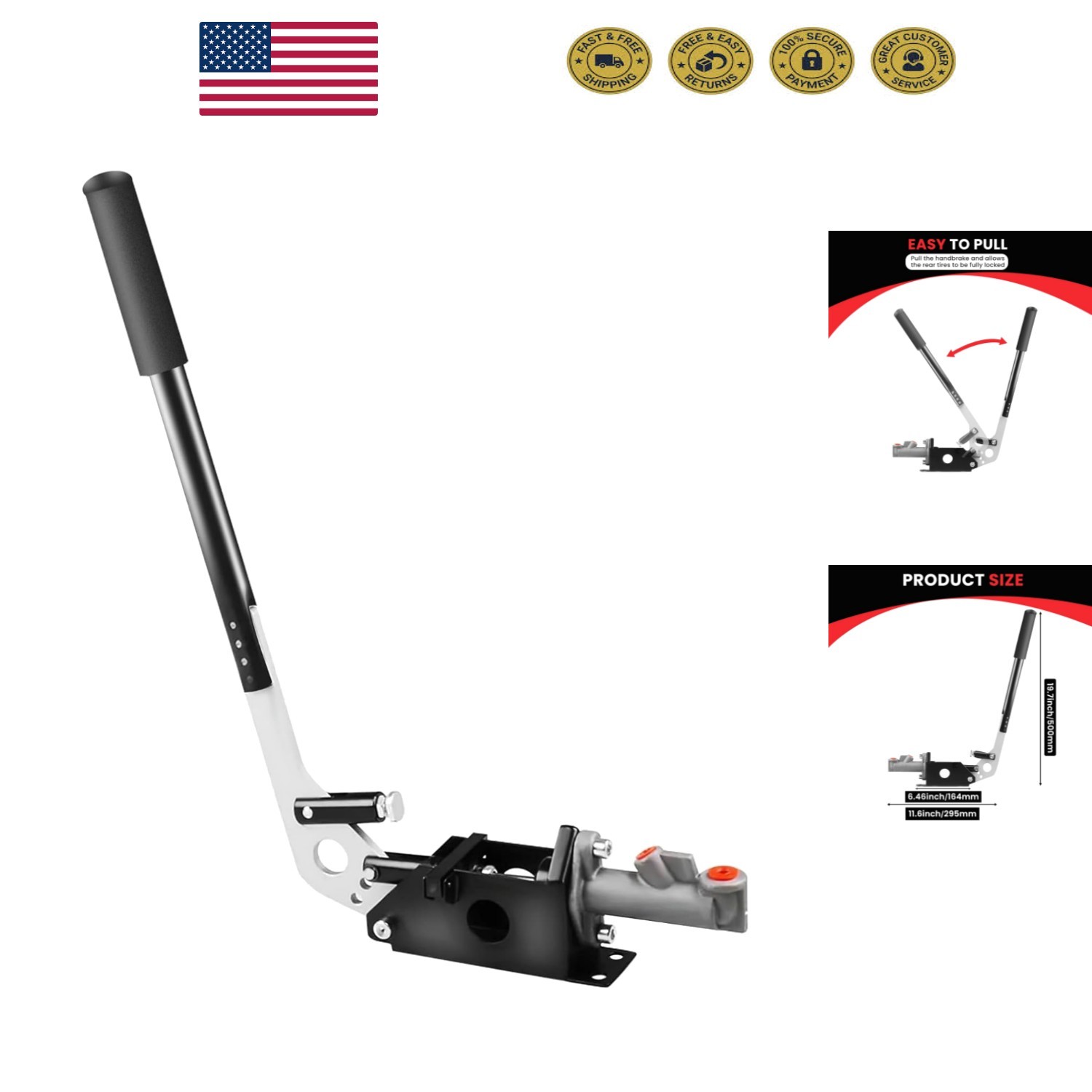 Professional Hydraulic Handbrake – Rust Resistant & Easy Installation for Racing