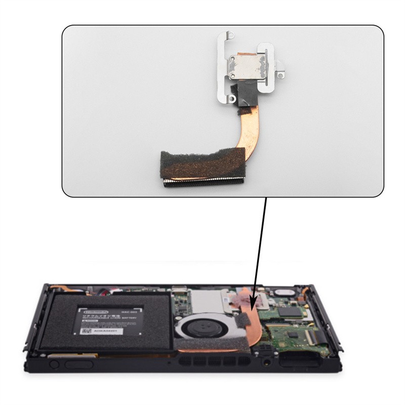 For Nintendo Switch Special-Copper Heatsink Cooling Unit Replacement Part Repair