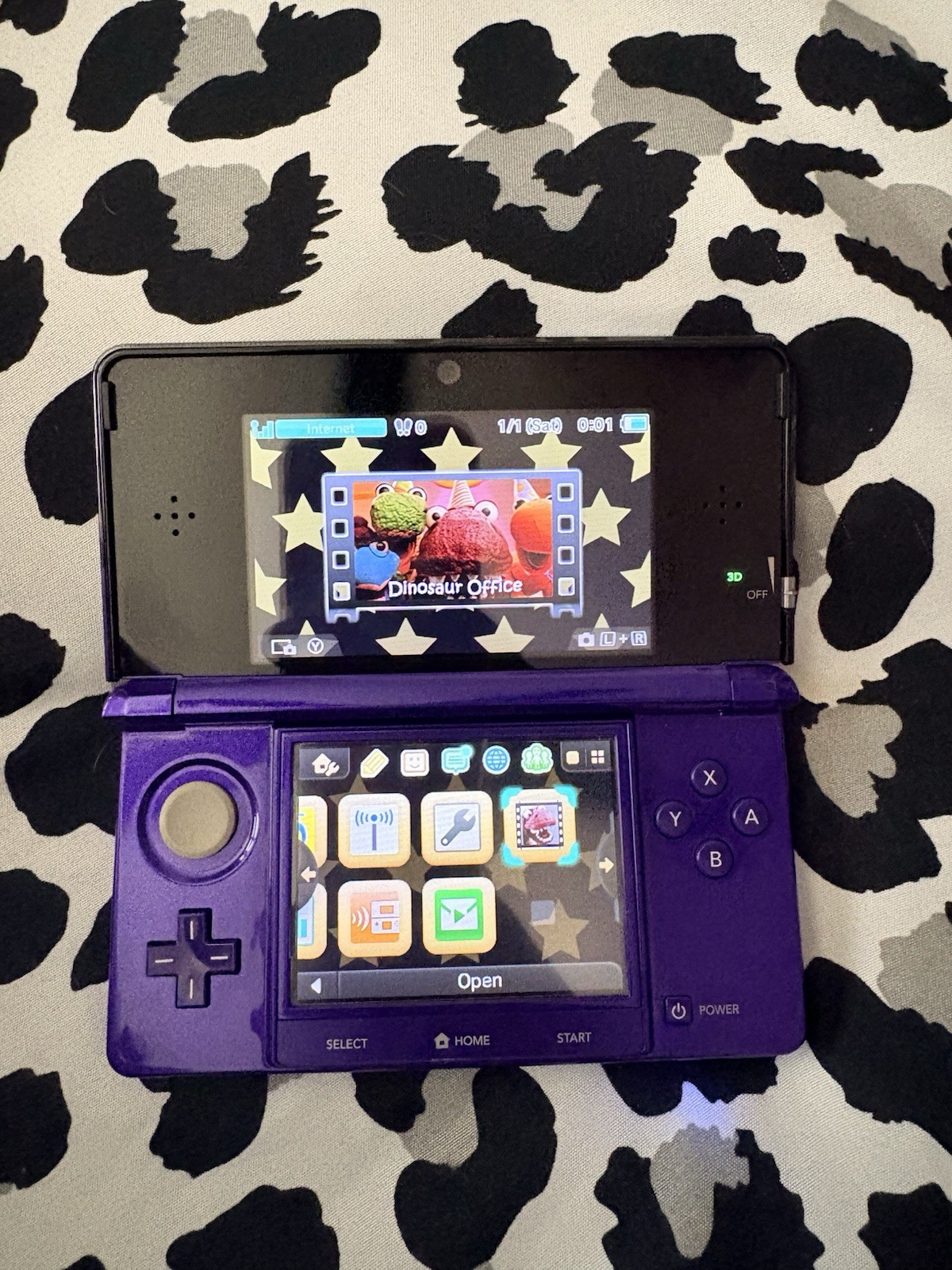 Nintendo 3DS Midnight Purple Portable Gaming Console