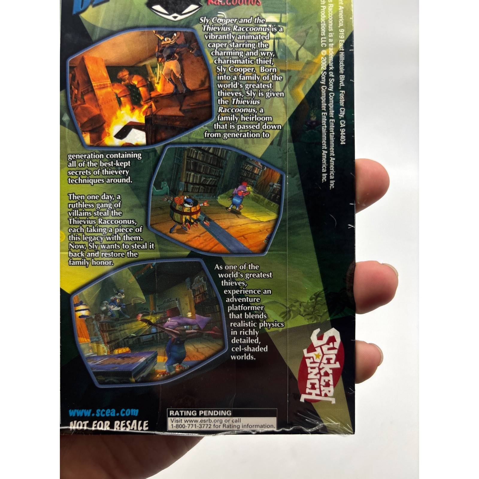 Sly Cooper and the Thievius Raccoonus PS2 Not For Resale Promo Sealed SCUS-97210