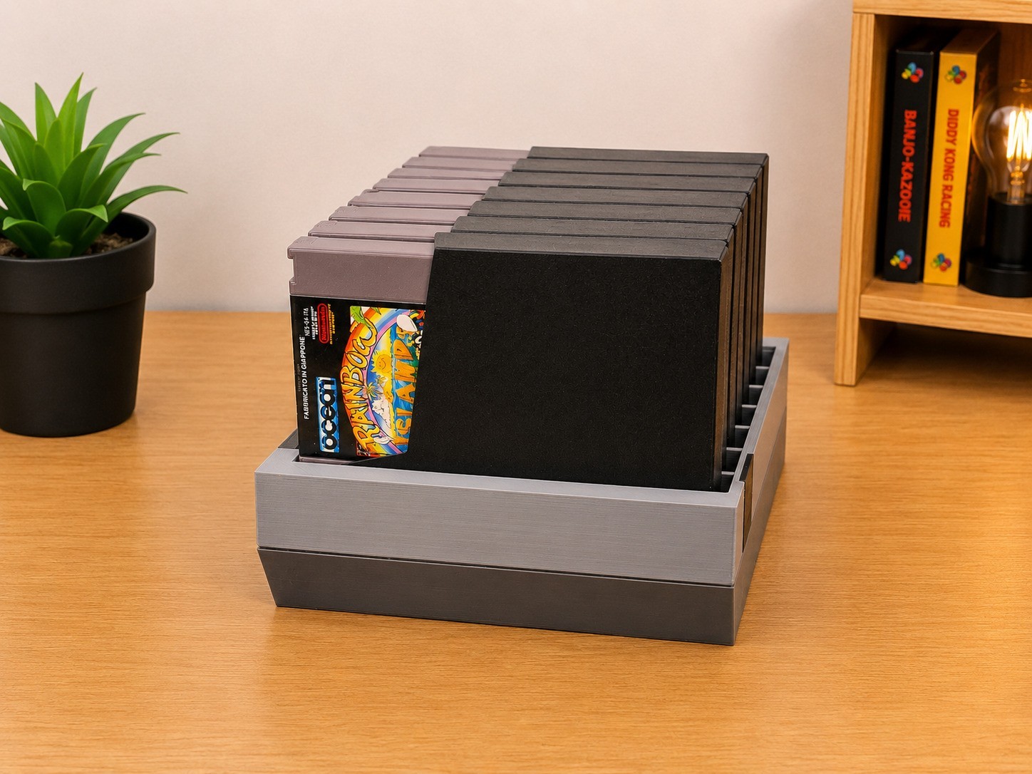 Nintendo Entertainment System (NES) Video Game Holder (7 Games) | Free Shipping