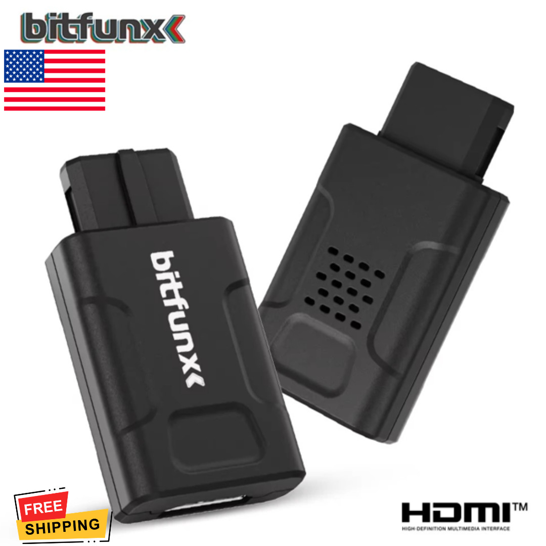 Bitfunx N64 HDMI Adapter 720P 1080P HD Converter Upscale N64 SNES SFC GameCube