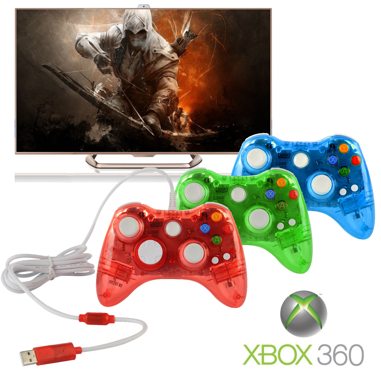 Wired USB N64 SNES Controller Game Pad Joypad for Windows PC Raspberry/Xbox 360