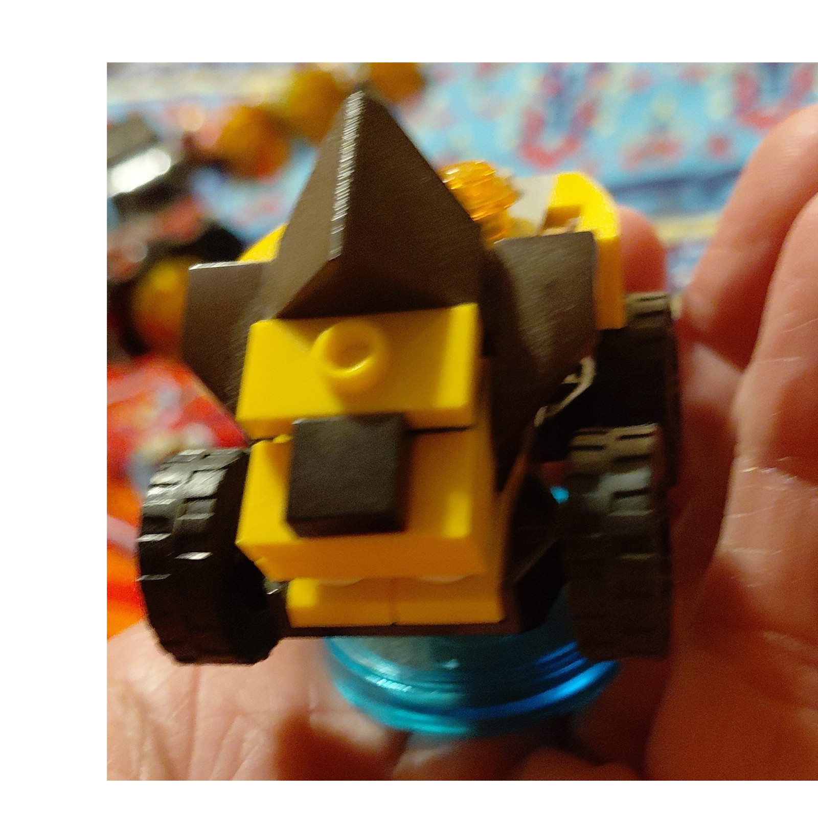 LEGO Dimensions Vehicle Figure Game Piece Yellow Brown Parts Blue Base