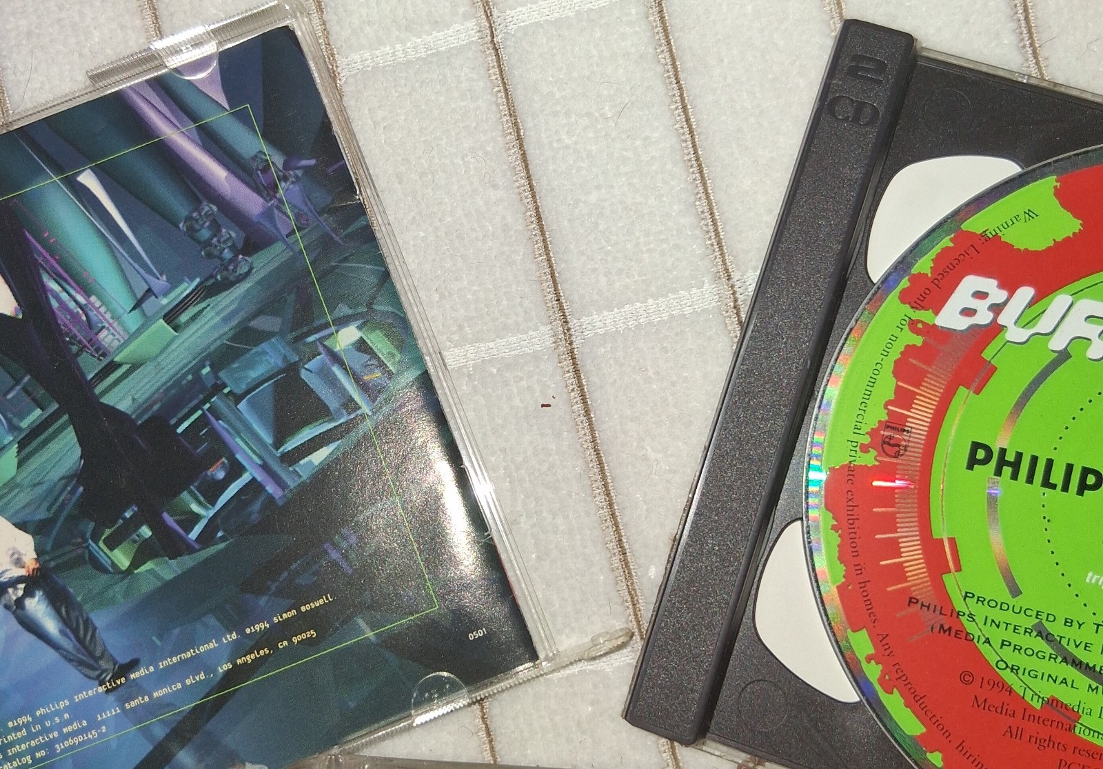 Philips Interactive Media Burn:Cycle PC CD-ROM 1994 w/ Manual