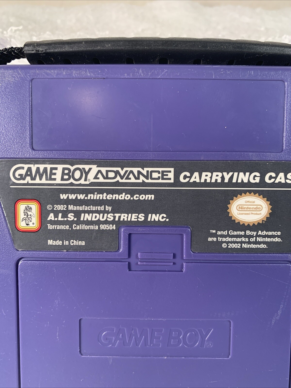 RARE Game Boy Advance Hard Shell Carrying Case 2002 ALS – Indigo Purple Readinfo