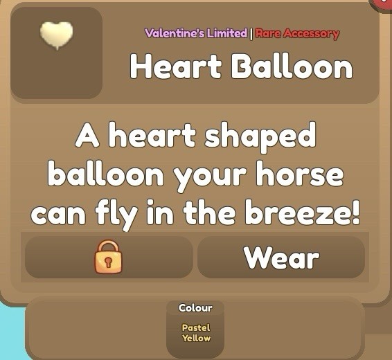 Wild Horse Islands Heart Balloon Accessory | Please Read Description