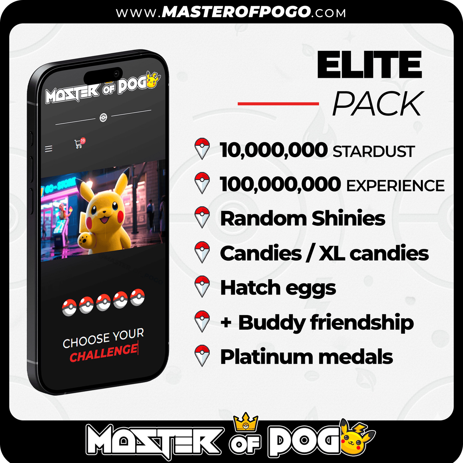 ✅ FARMING Service PACK · Pokemon GO | ELITE ➡️ 10M + 100M