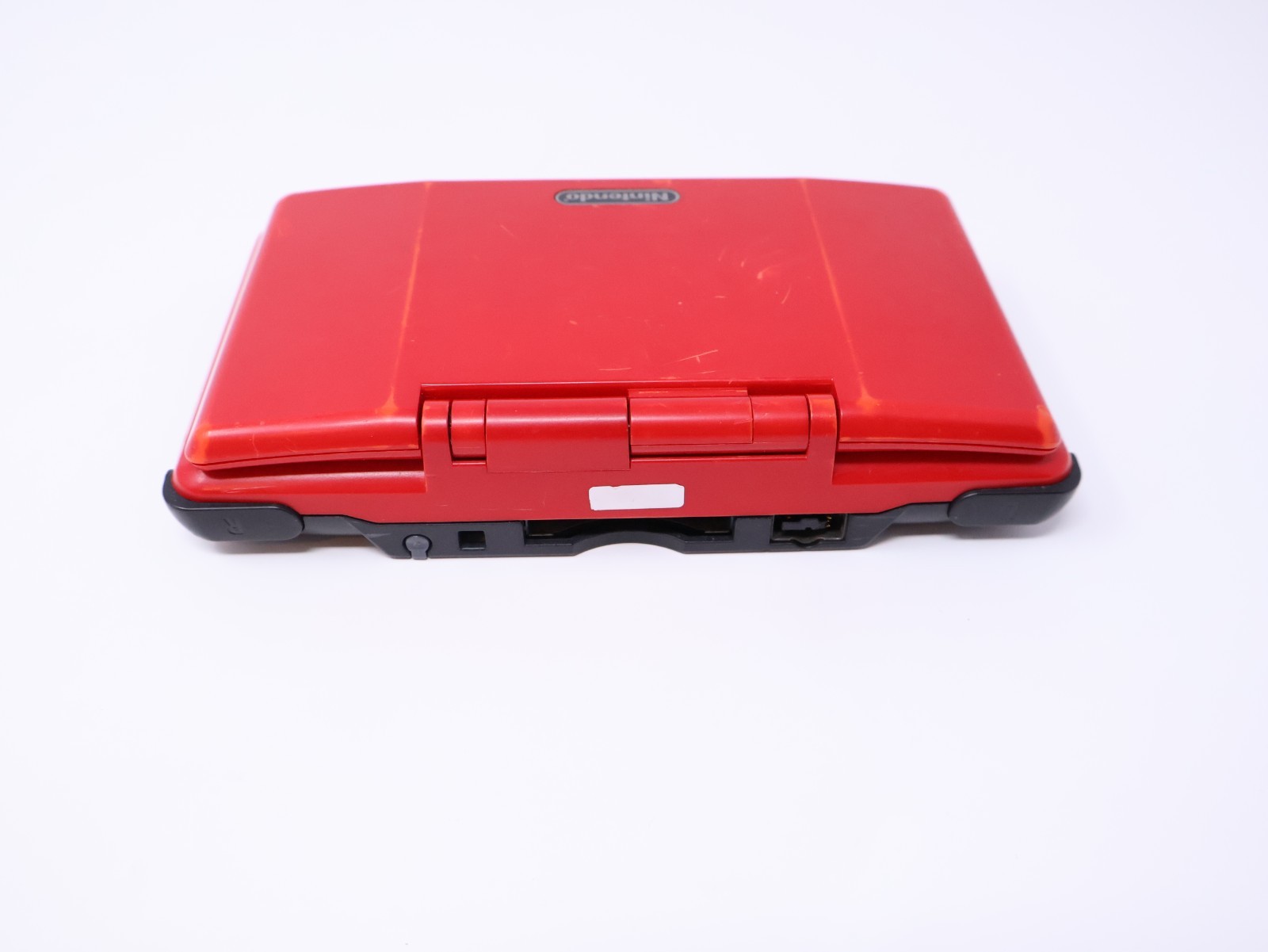 Nintendo DS Handheld System Tested Working Lava Red w/ Charger & Stylus
