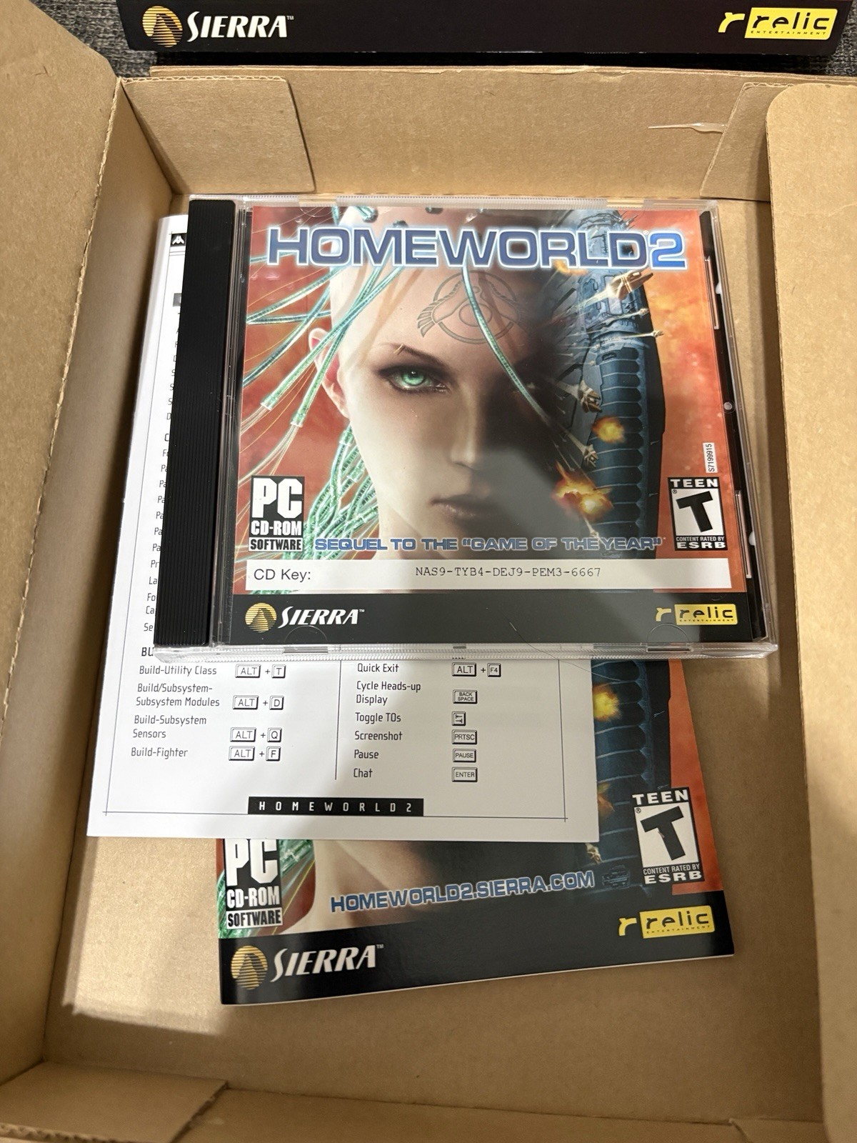Homeworld 2 (PC, 2003) Big Box Sierra / Relic Complete In Box CIB Rare PC CD-ROM