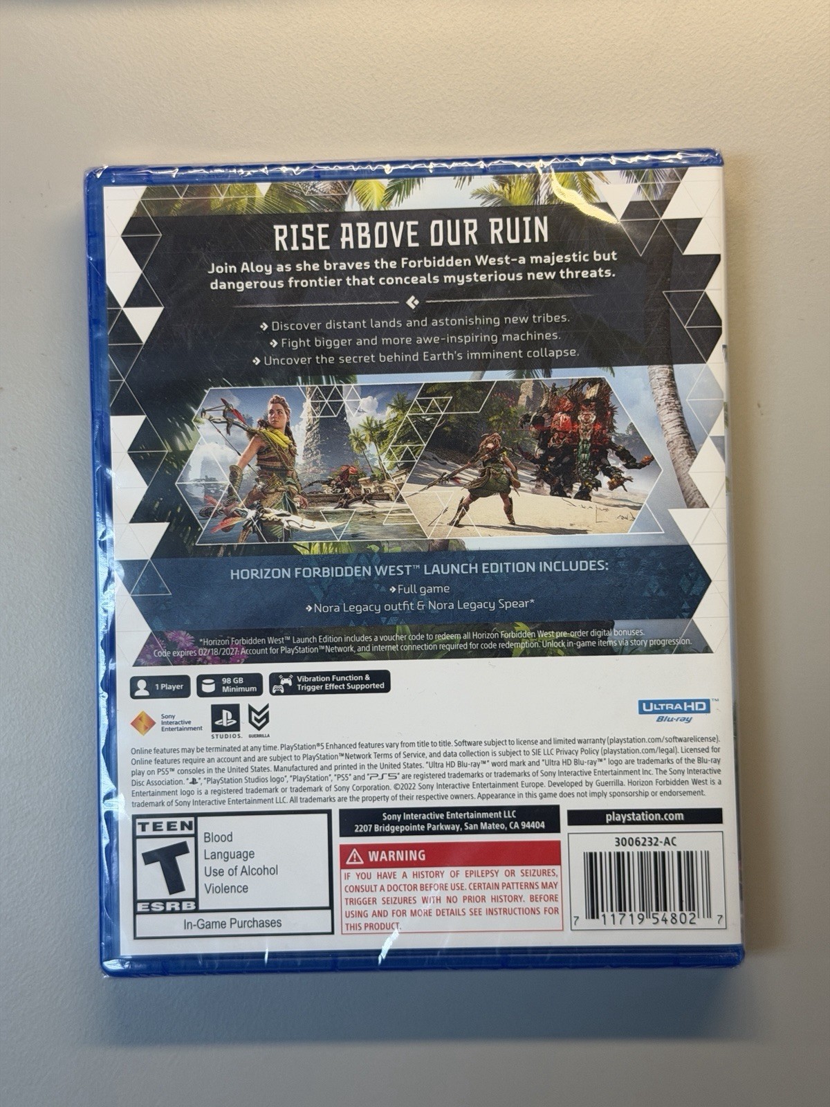 Horizon Forbidden West Launch Edition Sony PS5 Game PlayStation 5