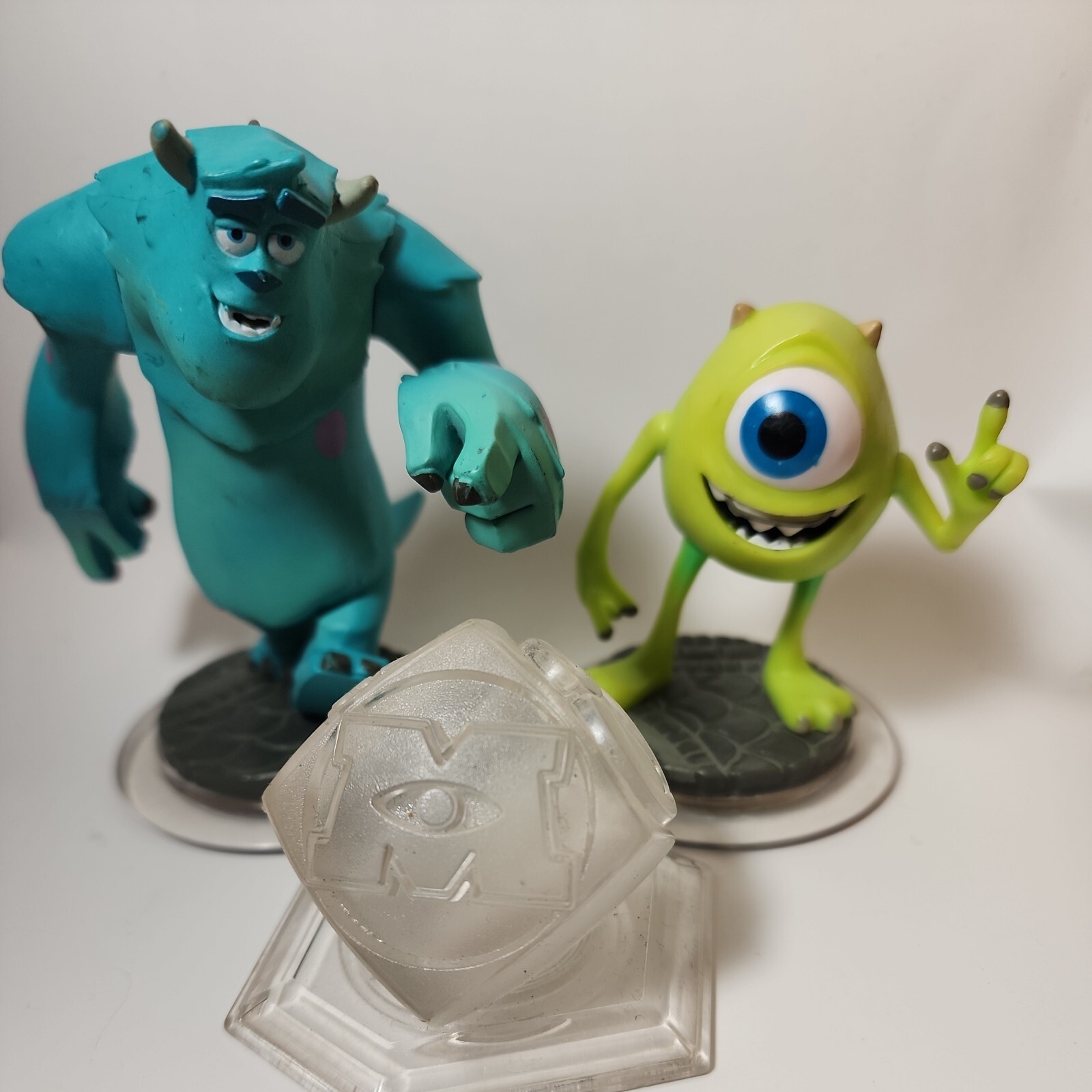 Disney Infinity Monsters Inc. Lot of 3 Sully Mike + Crystal Lot