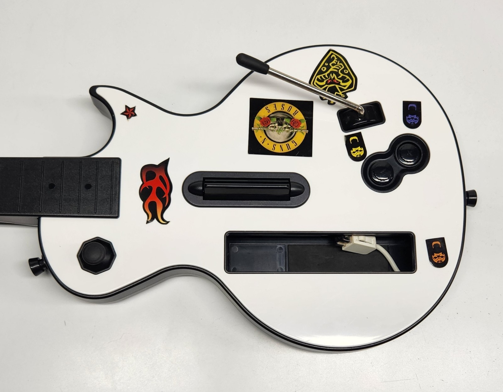 Nintendo Wii Guitar Hero Gibson Les Paul Red Octane White TESTED Free Shipping
