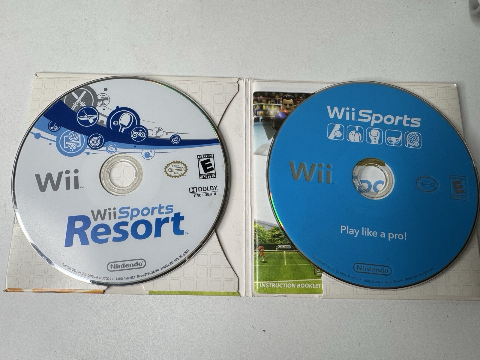 Nintendo Wii Console Bundle 4 Games 2 Remotes Motion Plus Wheel Box Tested