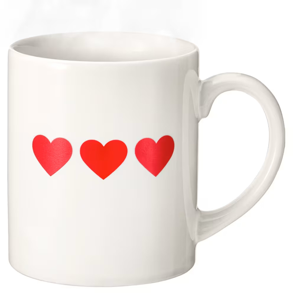 Nintendo NY Legend of Zelda Heart Container Heat Change Mug Cup NWT Link Ocarina