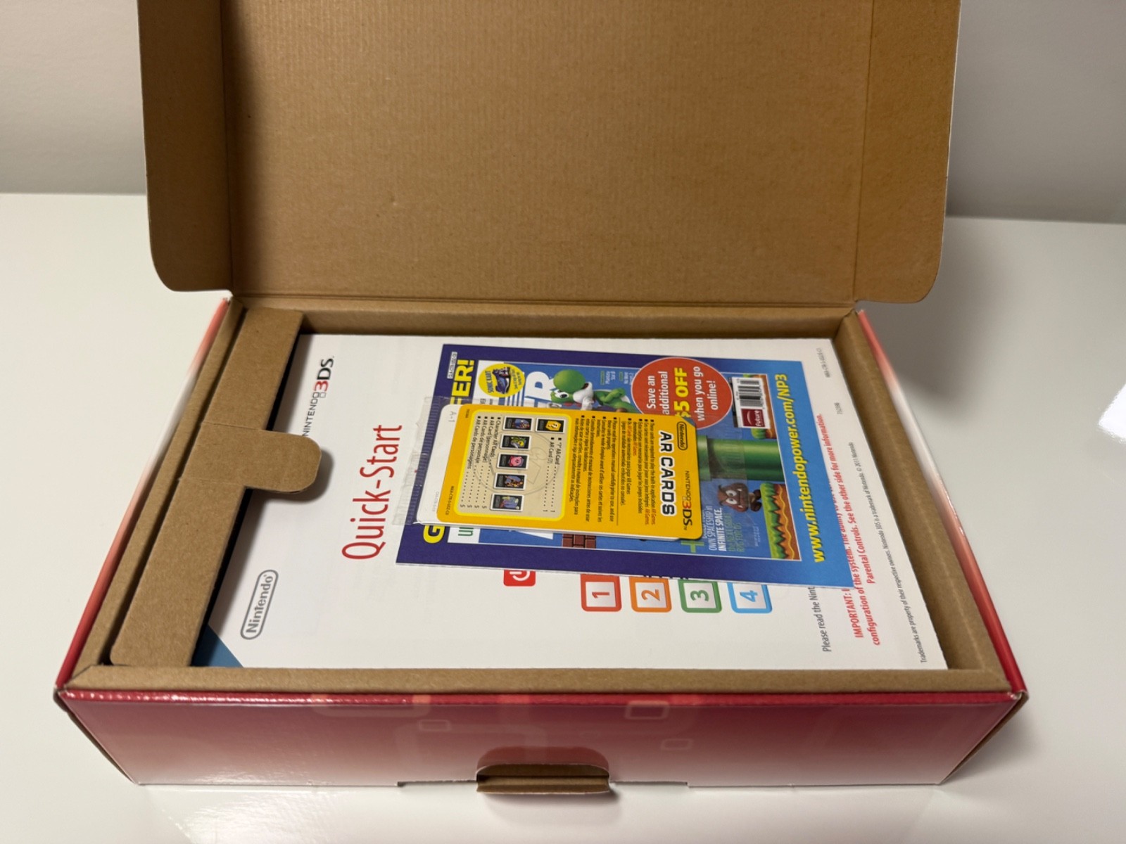 Nintendo 3DS Handheld System – Flame Red *Original Box & Manuals Included*