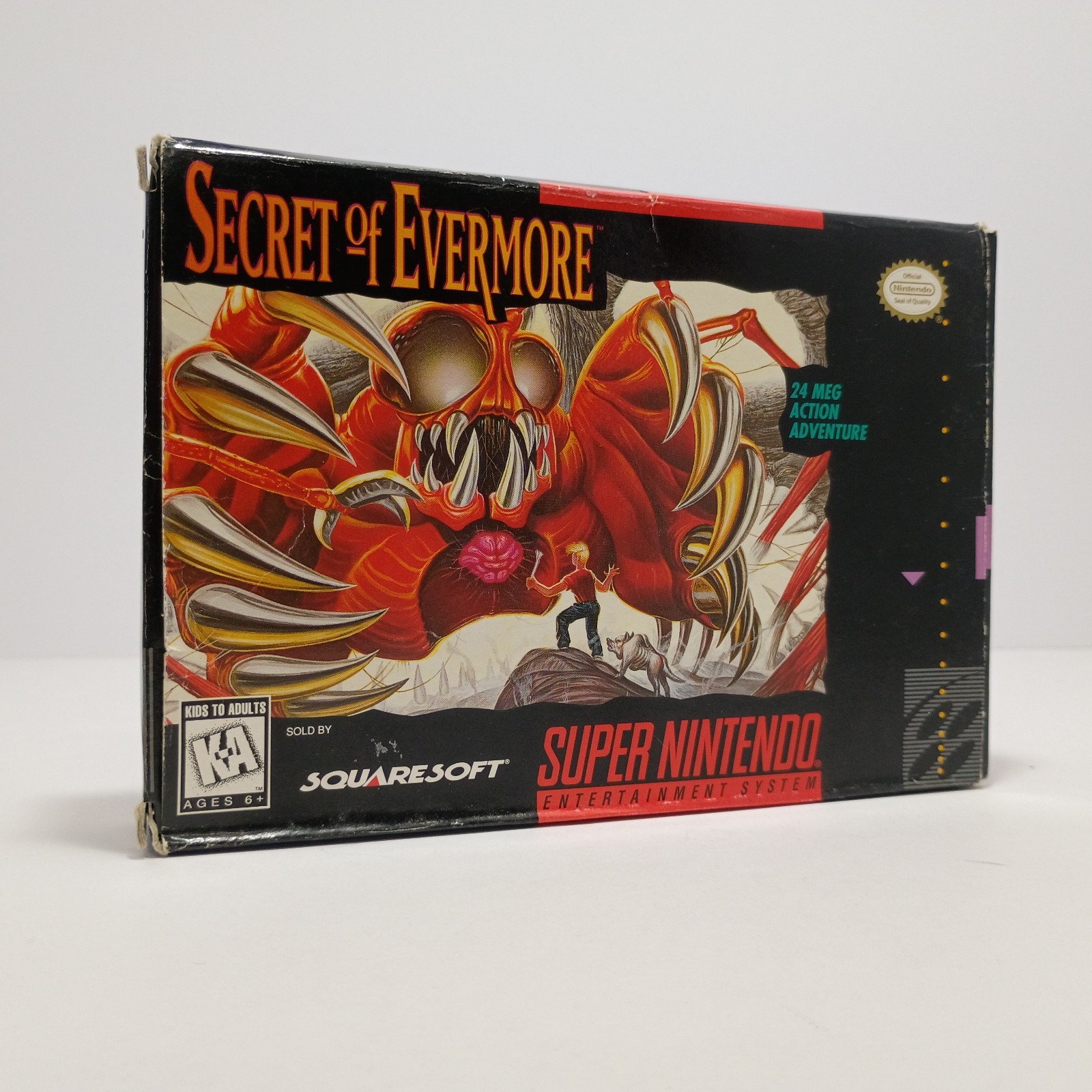 Secret of Evermore Super Nintendo SNES In Box With Inserts *Missing Manual